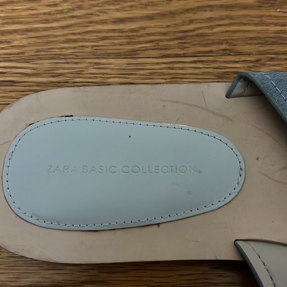 Zara Basic Collection Women’s Grey Flat Sandals Size 40 - Picture 5 of 6